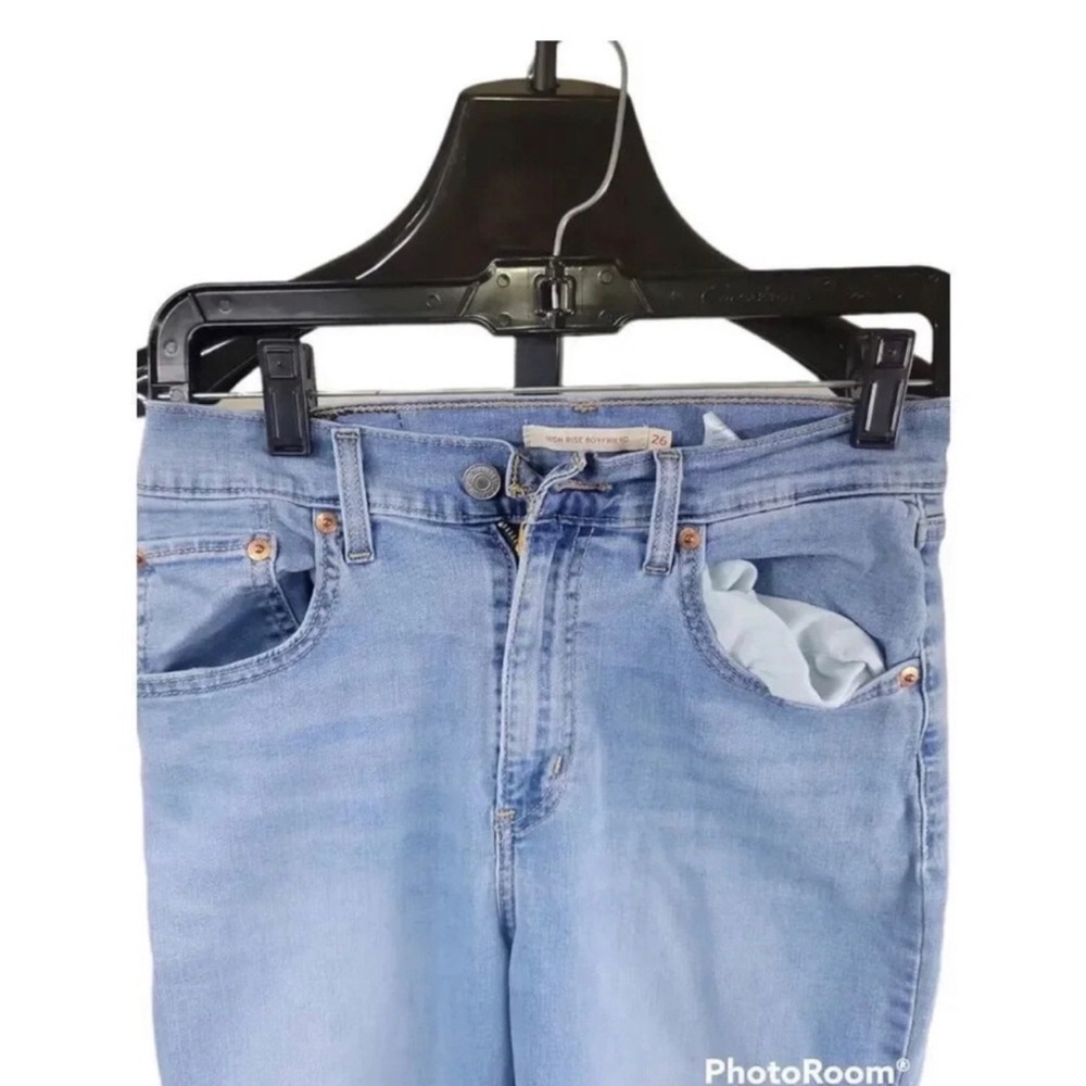 Levi Strauss And Co. Women's High-Rise Boyfriend Straight Jeans Size W26, L27 - Picture 5 of 11